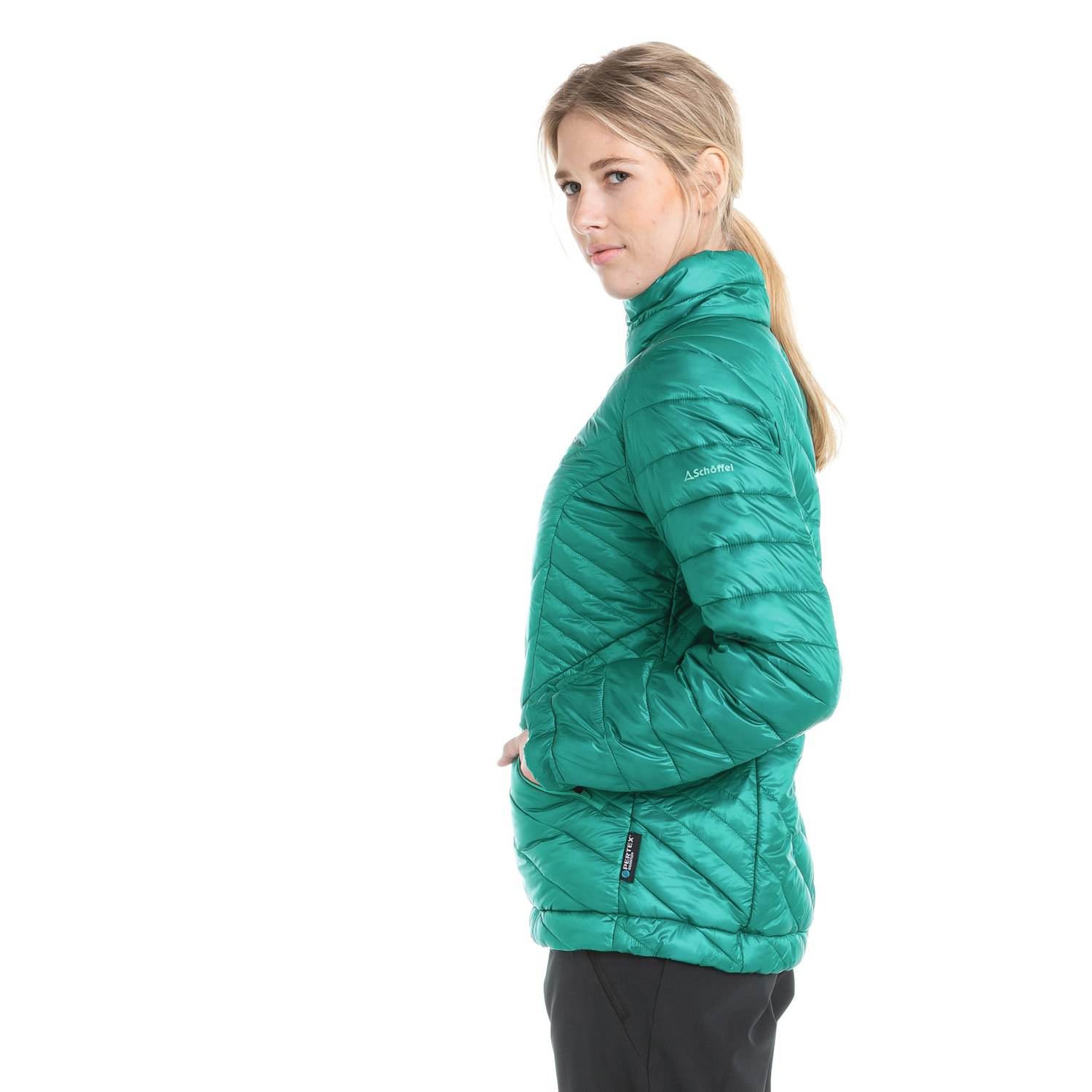 Schöffel Thermo Jacket Covol L warme und atmungsaktive Damen Jacke mit verstellbarer Kapuze Thermojacke mit hochschließendem Kragen Damen Schöffel Thermo Jacket Covol L warme und atmungsaktive Damen Jacke mit verstellbarer Kapuze Thermojacke mit hochschließendem Kragen Damen